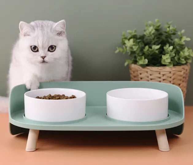 Dobbelt keramik skål