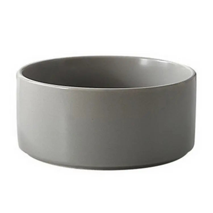 Keramik skål med træholder