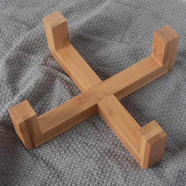 Keramik skål med træholder